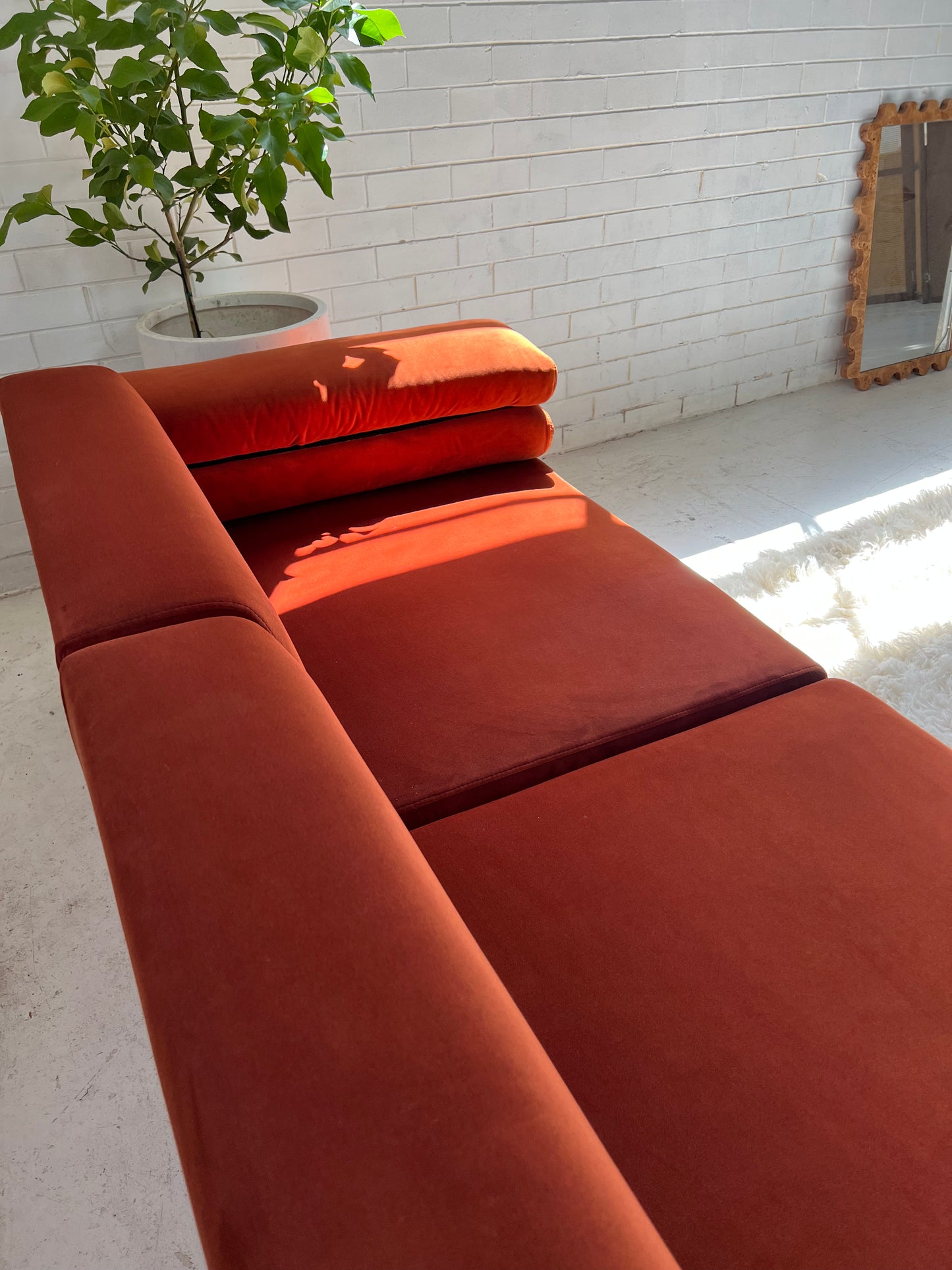 - Copper Velvet Modular Sofa Set