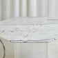 Octagonal Carrara Marble & Lucite Table