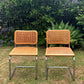Set of 6 Marcel Breuer Cesca B32 Dining Chairs, Made in Italy