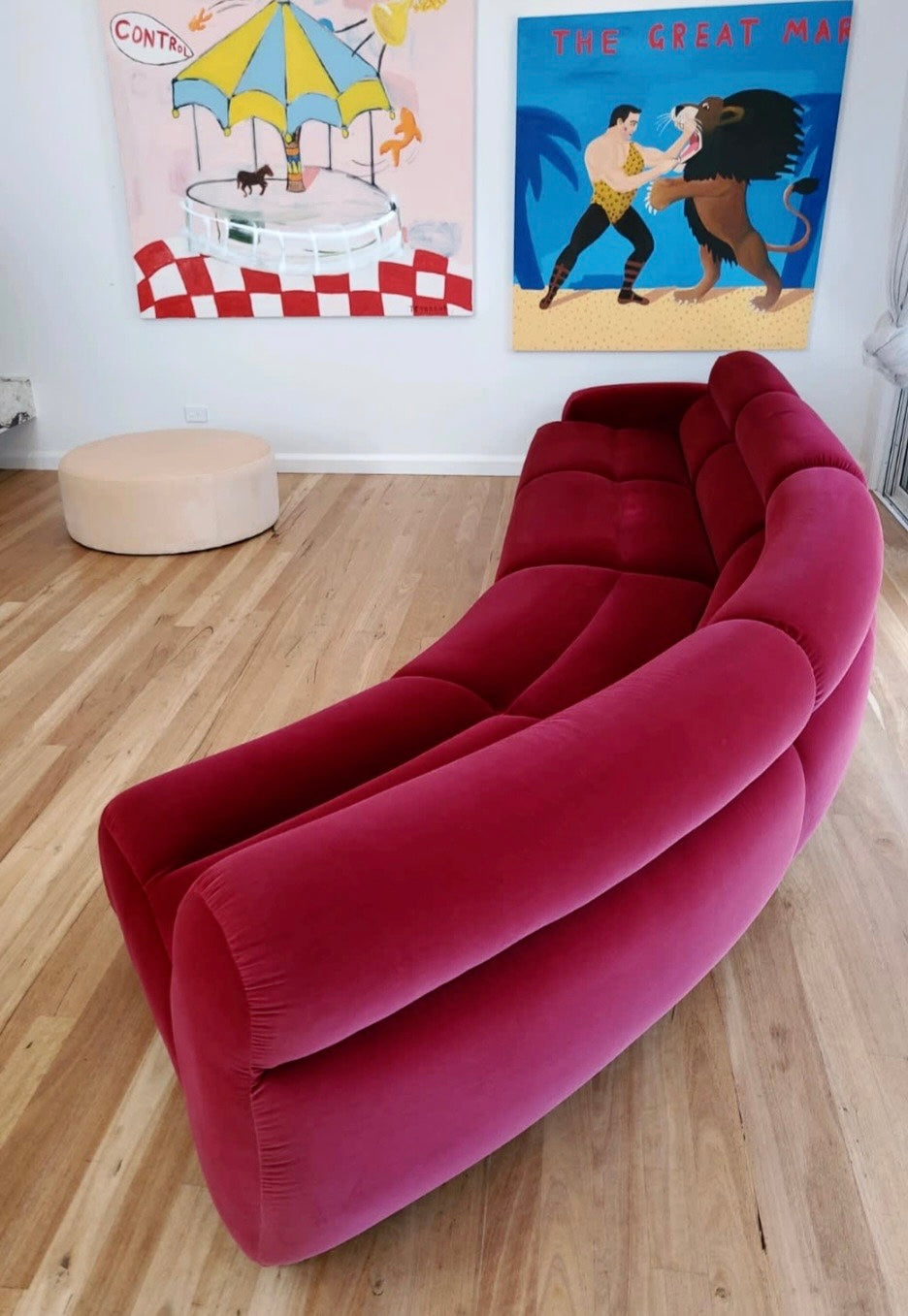 - Custom Jardan Valley Sofa - Mulberry Elk Velvet