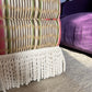 Oversized Ottoman with Bullion Fringe Skirt