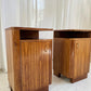 - Set of Two Vintage Wooden Bedside Tables