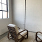 Classic Cane Pretzel Chair in Boucle - Two Available