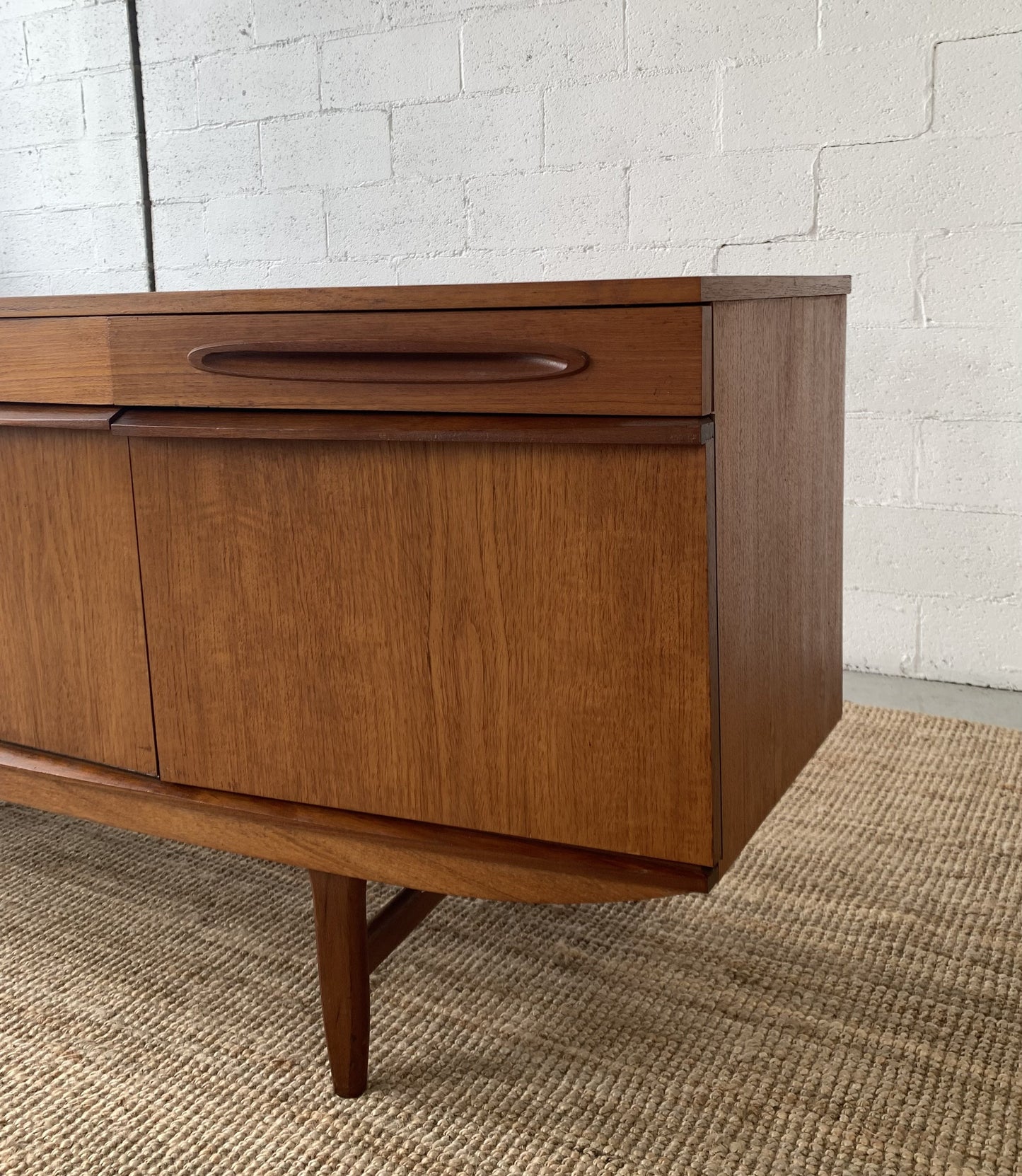 Bow Front Mid Century Sideboard