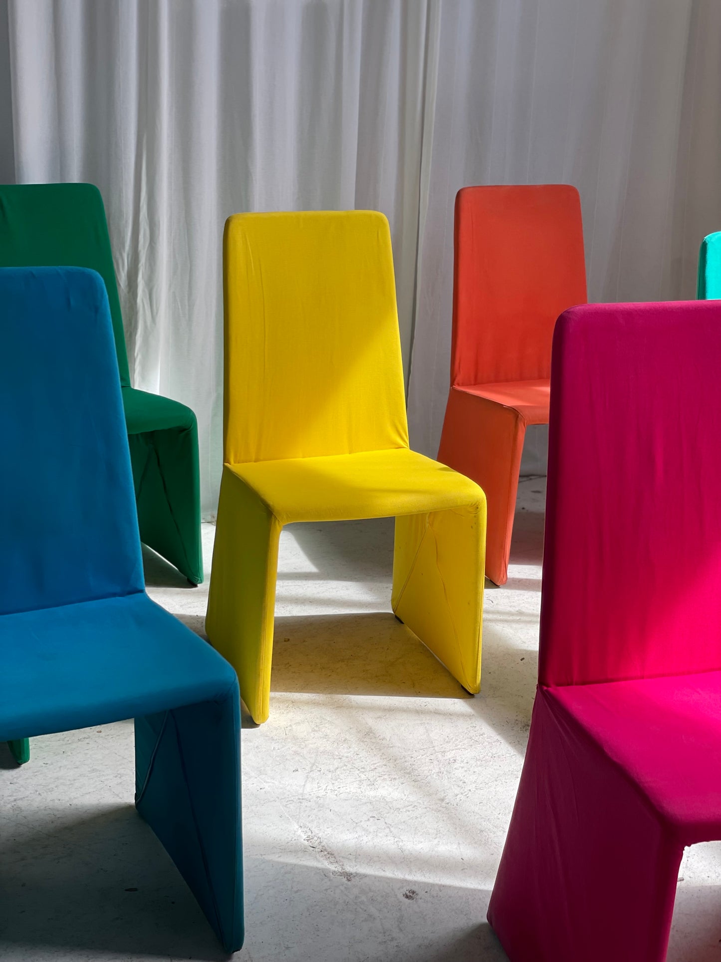 Italian Diamanté Chairs by Claudio Salocchi