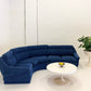 Vintage Modular Curved Sofa by Parker