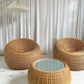 - Vintage Cane Coffee/Side Table - One Available