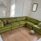 - Bespoke Large Sage Green Modular Sofa