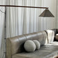 - Custom Italian Vintage Leather Sofa Set
