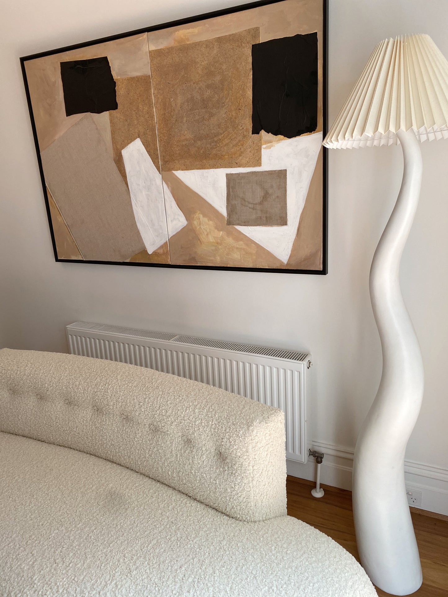 Custom Made Vintage Curved Sofa