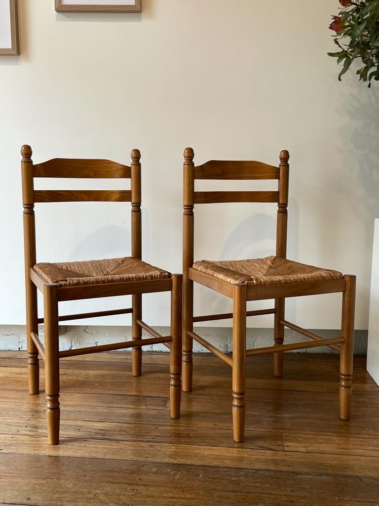 Woven Rush Dining Chairs