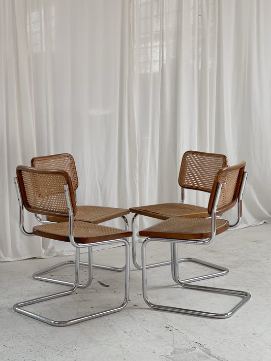 Set of Four Cesca Chairs - Made in Italy