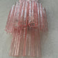 Murano Sconce - Venini TRONCHI PINK - One Available