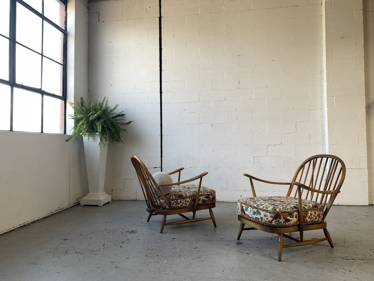 Elm Wood Armchair by Ercol, UK - One Left