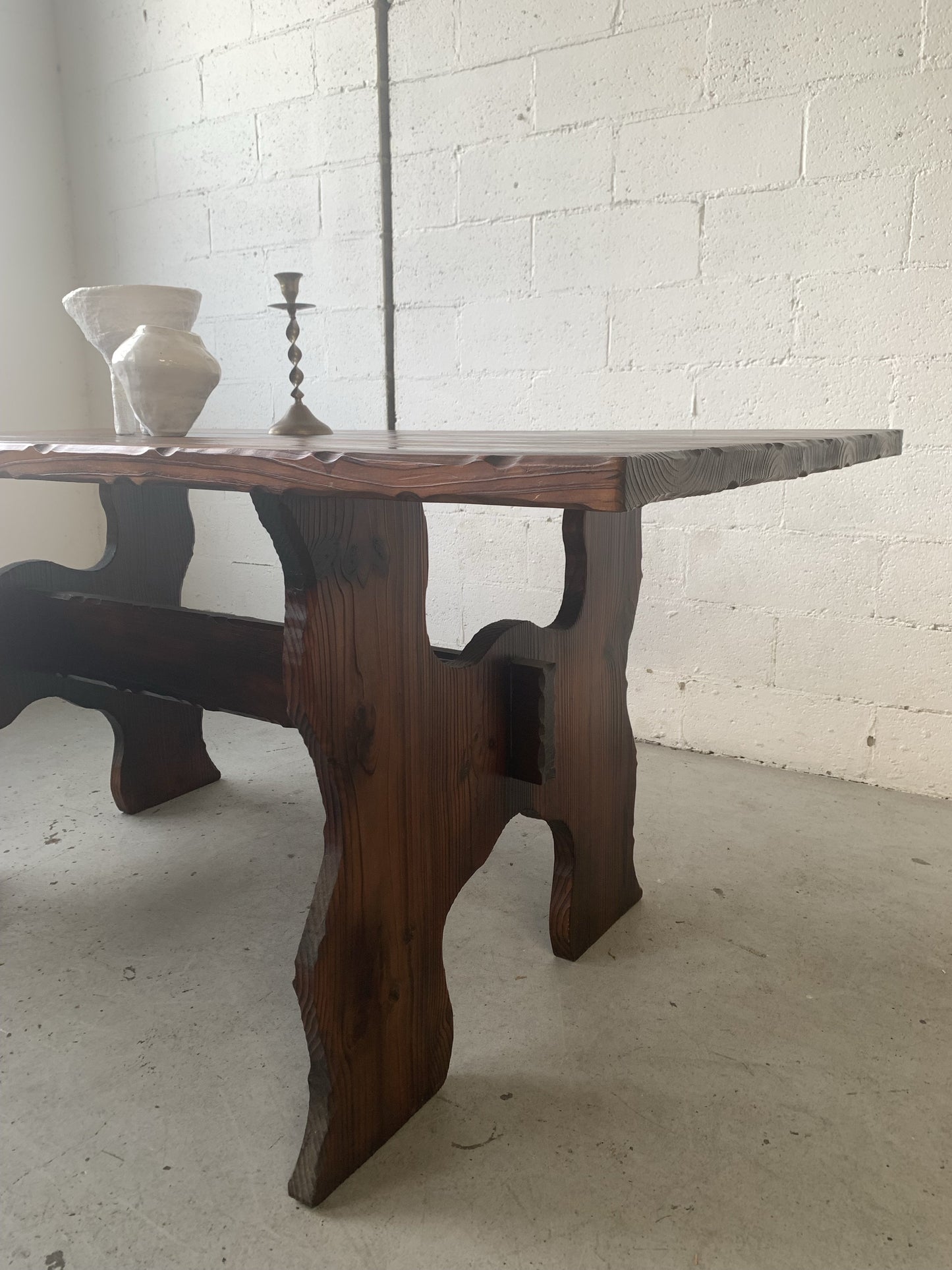Hand Carved Spanish-Style Dining Table