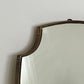 1950s Italian Brass Mirror - Beaded Shield