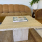 Unfilled Travertine Side Table/ Coffee Table