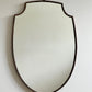 1950s Italian Brass Mirror - Beaded Shield