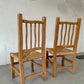 Four Wiggly Handmade Dining Chairs (Set)