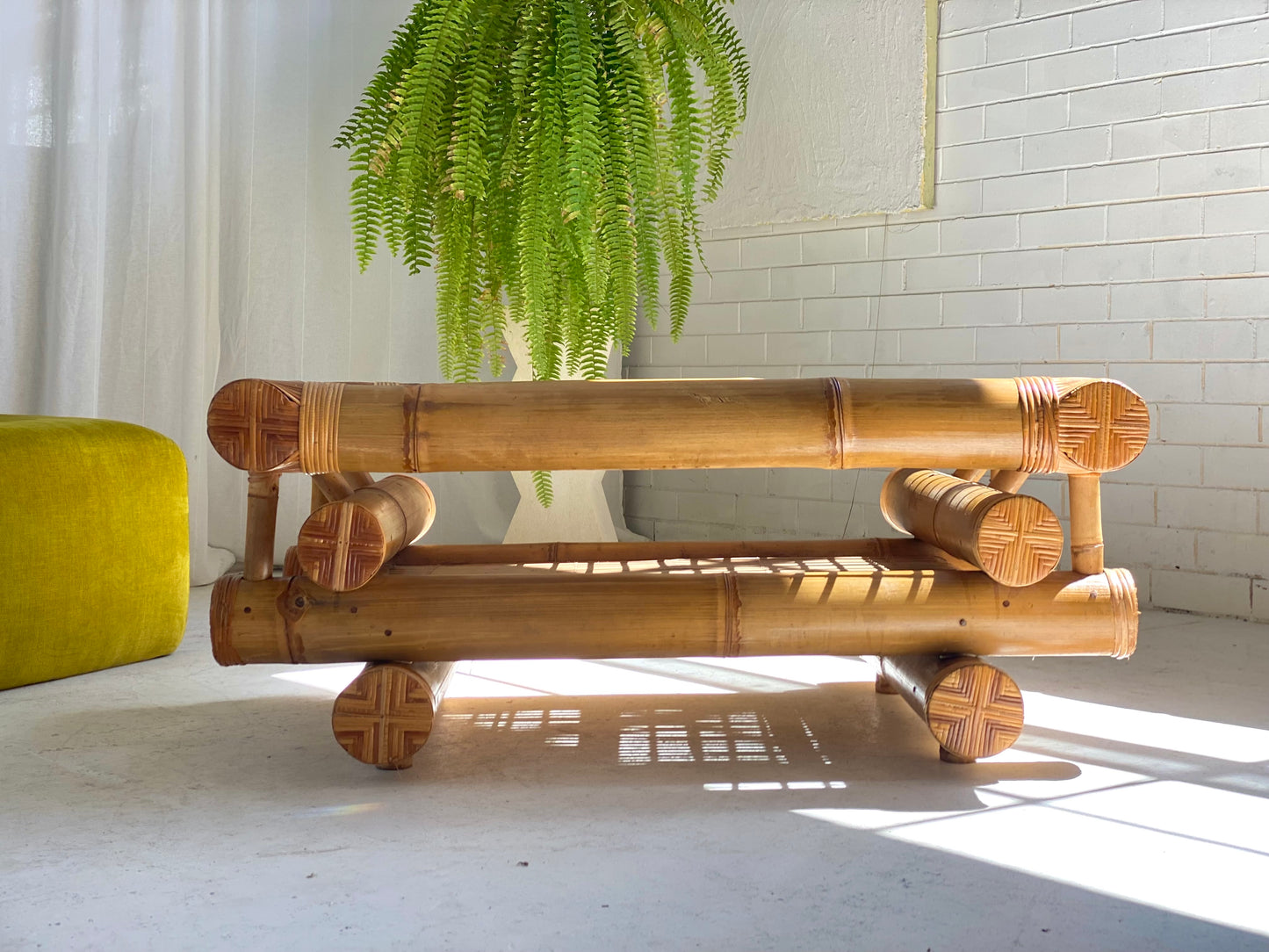 Large Bamboo Coffee Table