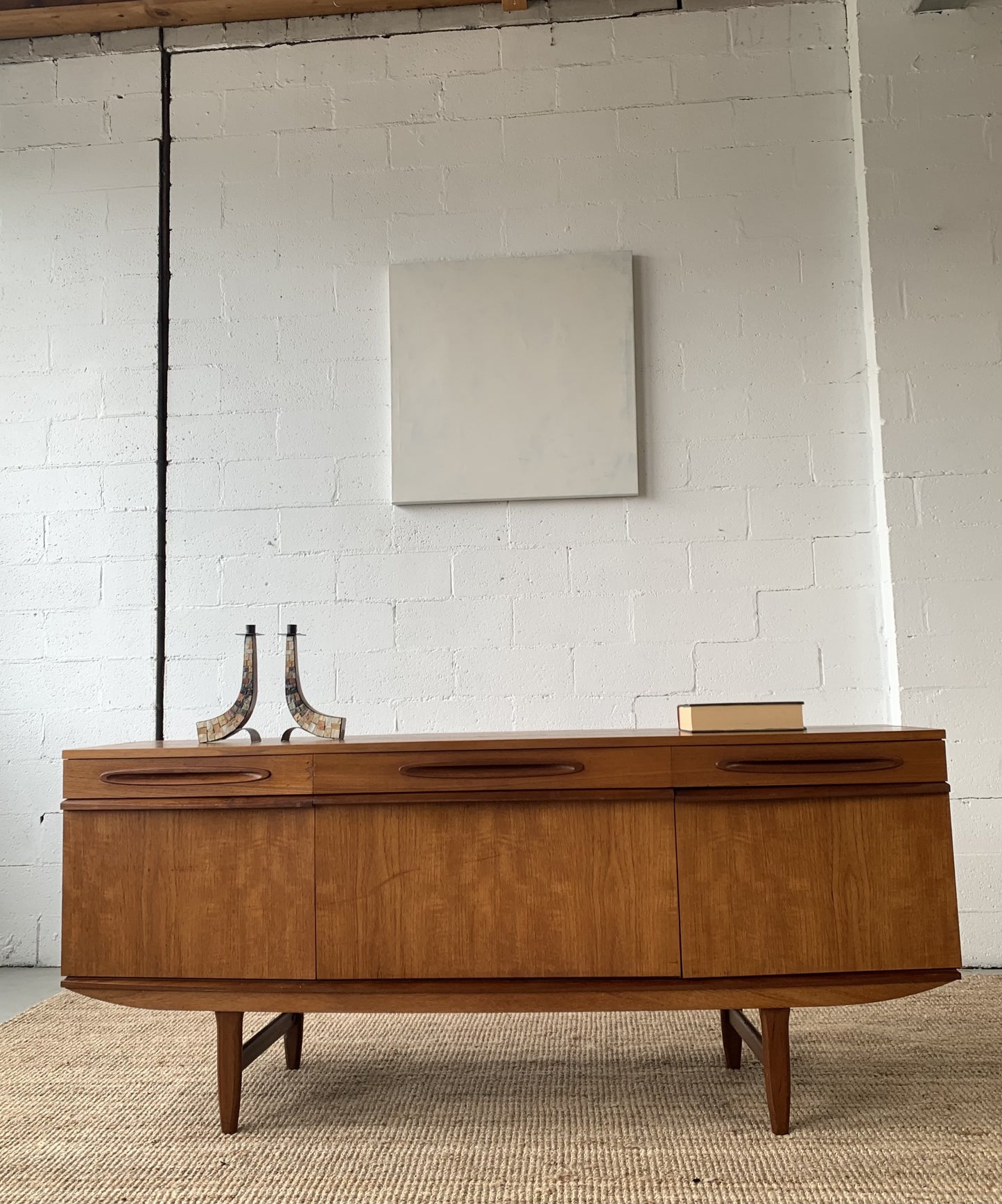 Bow Front Mid Century Sideboard