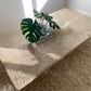 Large Vintage Unfilled Travertine Coffee Table
