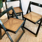 Original 1960’s Aldo Jacober and Pierangela d’Aniello “Trieste” Rattan Folding Chair