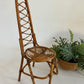 - Vintage Italian Bamboo High Back Chair