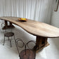 Custom Large Wooden Curved Table