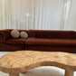Vintage Fler Choc Velvet Modular Sofa / Bed