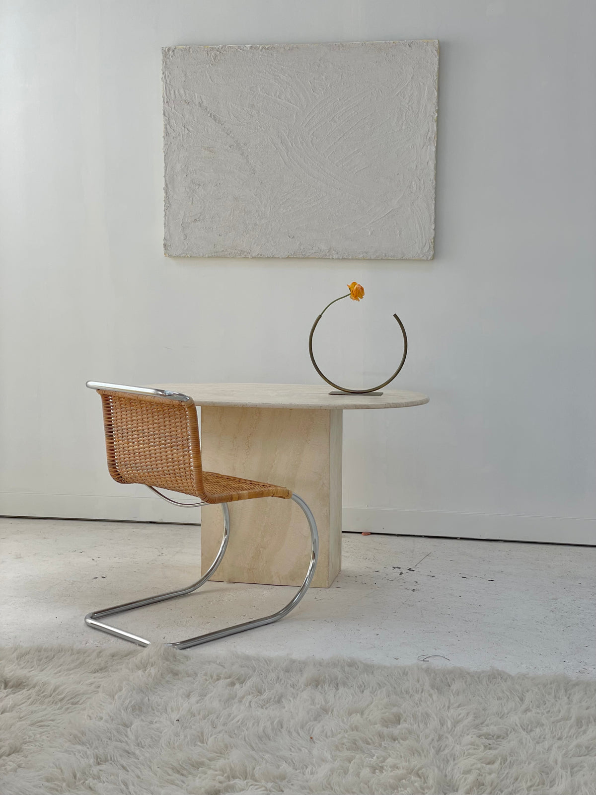 Travertine Desk Table