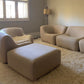 Featherston Numero VII Modular Sofa Reupholstered in Soft Wool