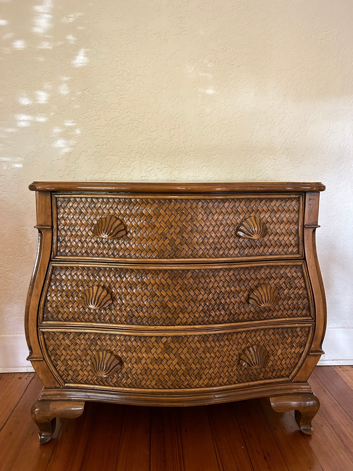 - Woven Curved Chest of Drawers