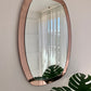 Italian 1950’s Pink Glass Mirror