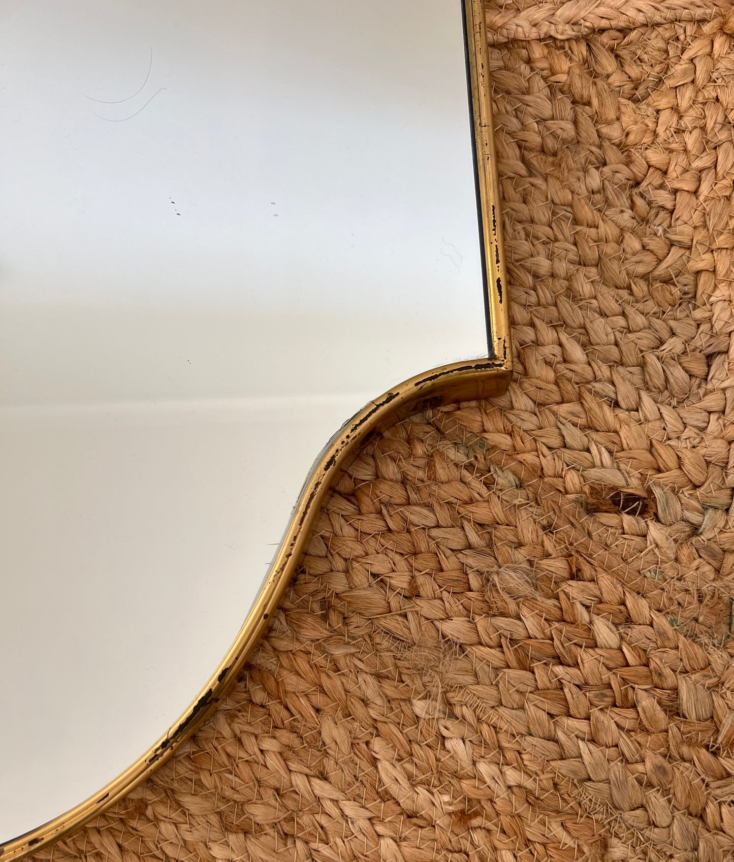 - 1950s Italian Brass Mirror