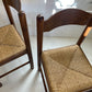Vintage Timber Rush Dining Chairs - Eight Available