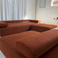 - Bespoke Rust Boucle Modular Sofa Set