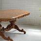 - Large Vintage Burl Carved Table