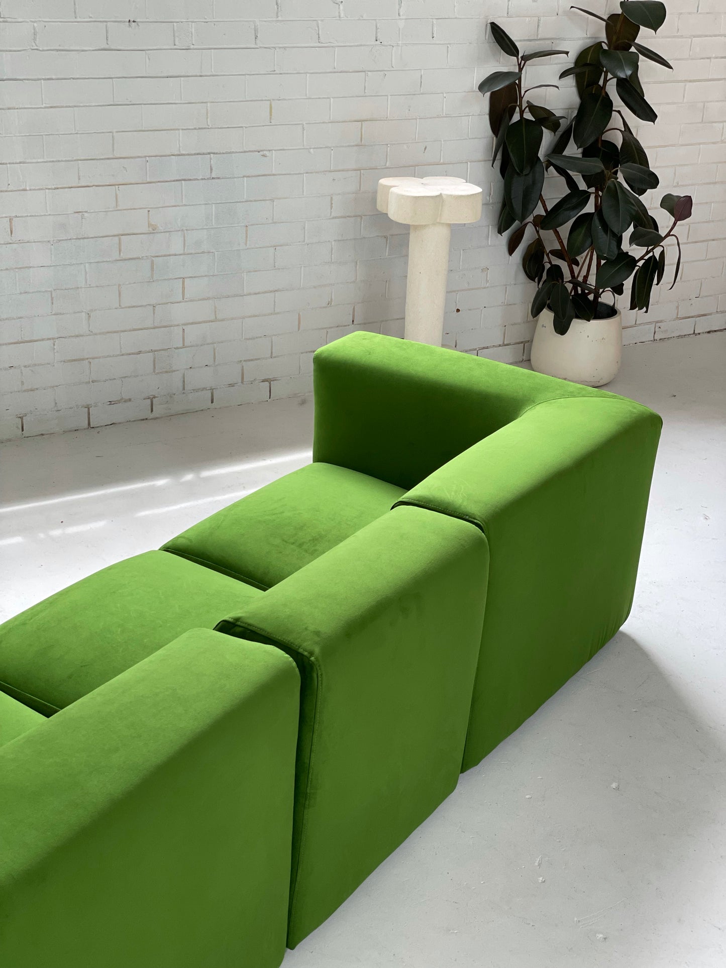 Mohair Velvet Modular Sofa