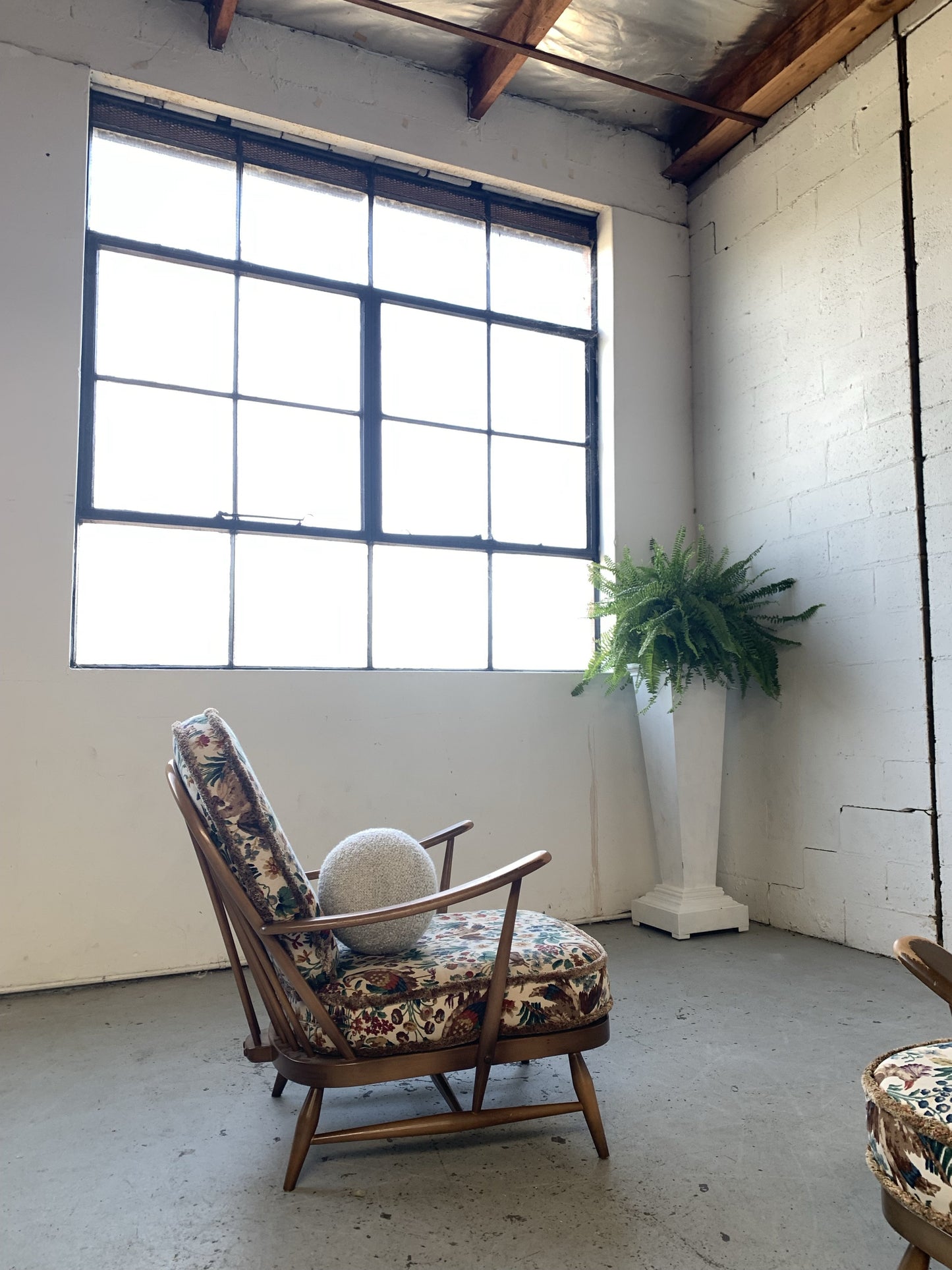 Elm Wood Armchair by Ercol, UK - One Left