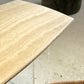 Custom Travertine Lucite Dining Table