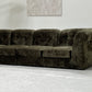 - Bespoke VandeRoza Green Chenille Modular Sofa - Seven Piece Set