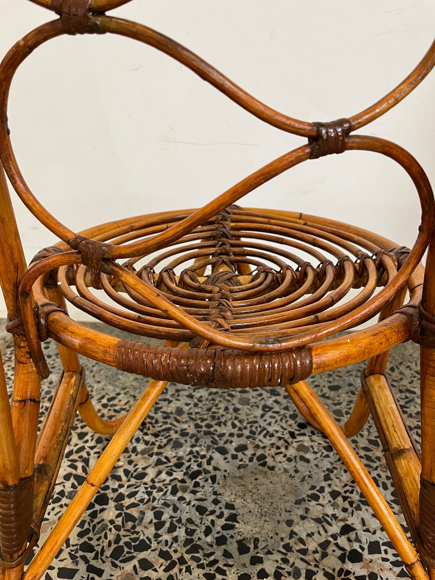 Italian 1960’s Bamboo Chair - One Available