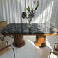 - Custom Marble & Teak Table