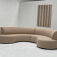 Curved Boucle Modular Sofa
