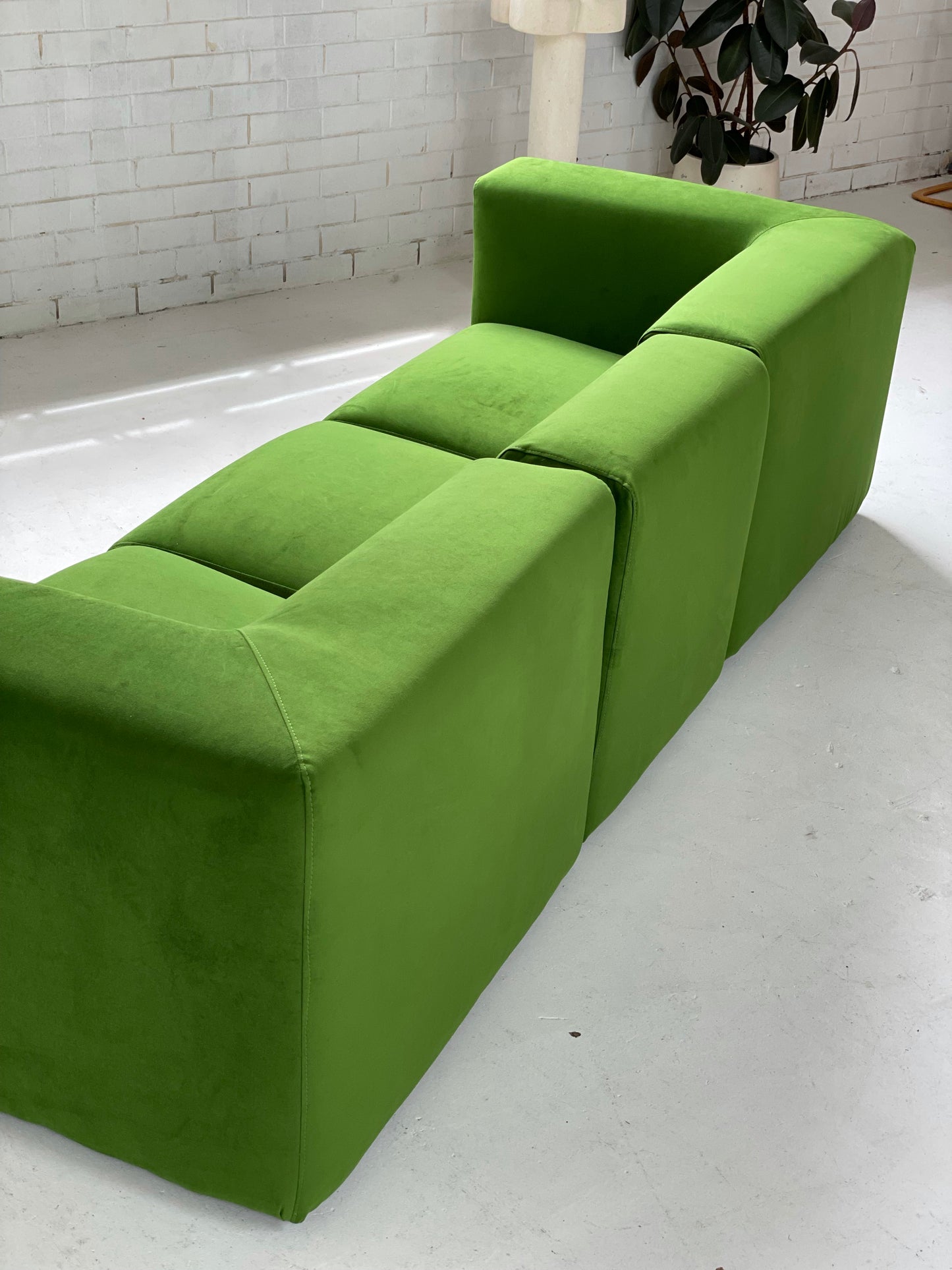 Mohair Velvet Modular Sofa