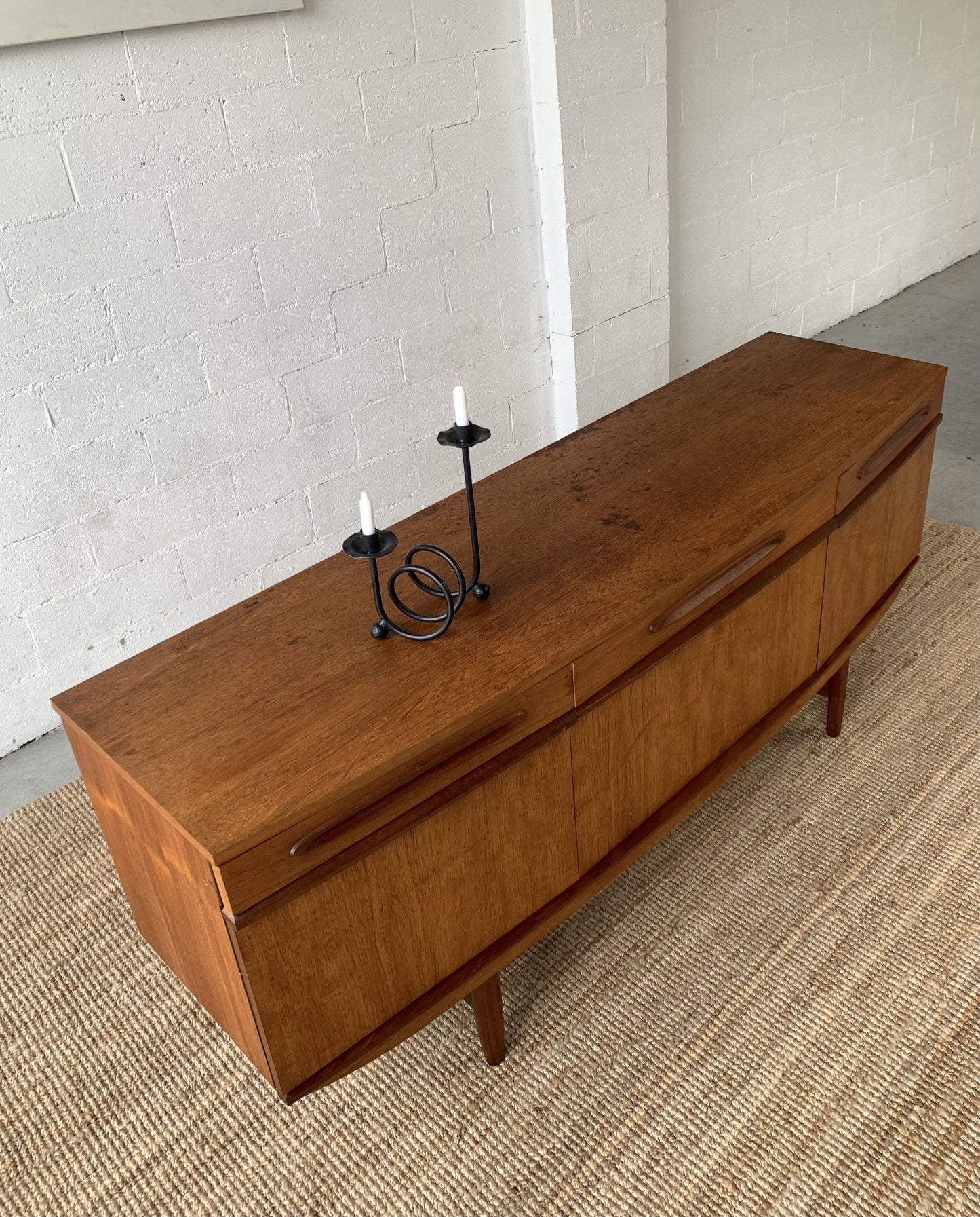 Bow Front Mid Century Sideboard