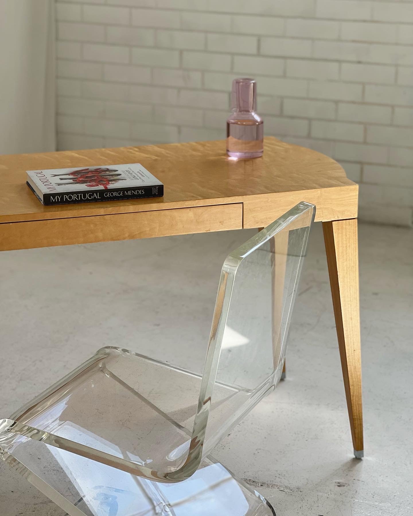 - Light Wooden Desk/Console Table