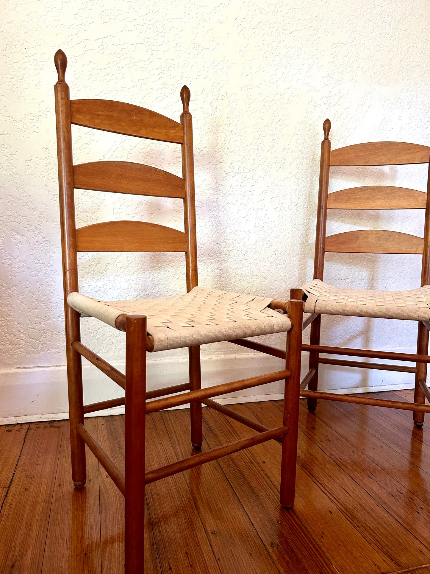 Shaker Style Ladderback Chairs - Six Available