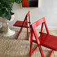 Original 1960’s Aldo Jacober and Pierangela d’Aniello “Trieste” Folding Chairs for Bazzani